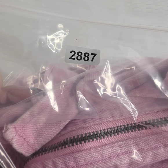 Future Collective W/Gabriella Sleeveless Denim Corset Top Sz L Pink 2887-BE - Picture 12 of 15